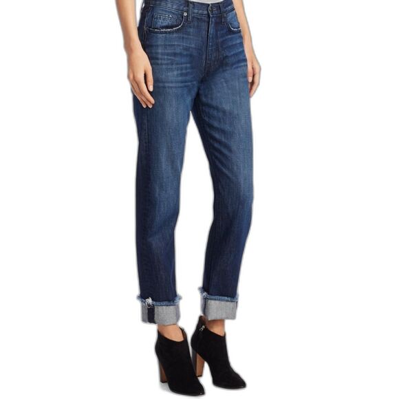 Joie Jeans Size 26 Blue Josie Straight Leg Raw Hem - Picture 1 of 10